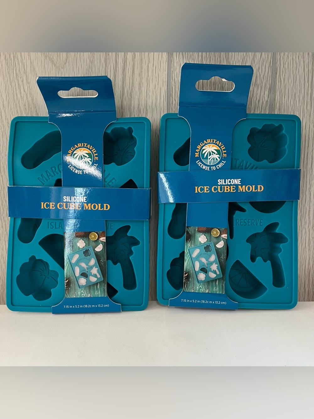 2 Margaritaville DG Exclusive Ice Molds Set 9 Tropical Shaped Ice Cubes New